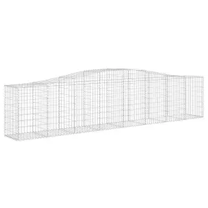 Berkfield Arched Gabion Baskets 6 pcs 400x50x80/100 cm Galvanised Iron