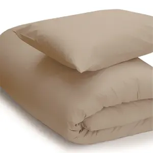 Belledorm Easycare Percale Duvet Cover Walnut Whip (Superking)