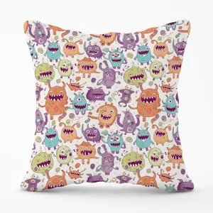 Playful Halloween Monsters Outdoor Cushion 45cm x 45cm