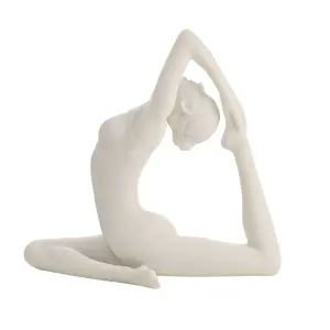 Juliana Yoga Pose White Figurine - Mermaid