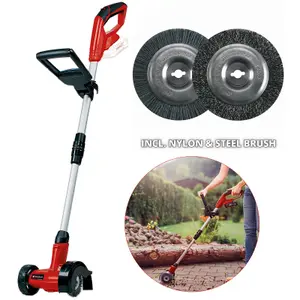 Einhell 18v Cordless Wire Brush Patio Cleaner Weed Moss Grout +4AH Charging Kit