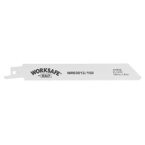 Sealey Reciprocating Saw Blade 150mm 14TPI White - Pack of 5 Pieces WRS3013/150