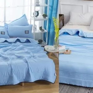 Blue XL Size Cooling Thin Summer Blanket