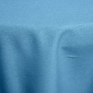 Homescapes Airforce Blue Cotton Round Tablecloth 178 cm