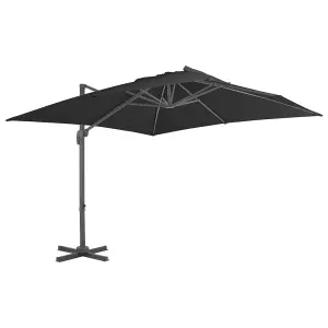 Berkfield Outdoor Umbrella with Portable Base Anthracite