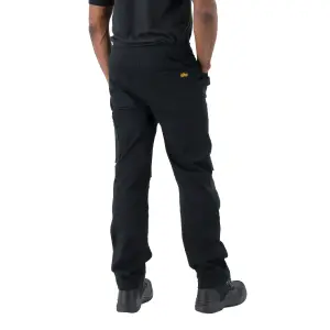 Site Dunnell Black Men's Multi-pocket trousers, W32" L32"