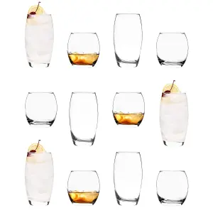 Argon Tableware - Tondo Glassware Set - 12pc - Clear