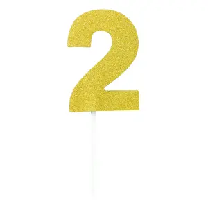 Bristol Novelty Diamond Number Cake Topper Gold (5)