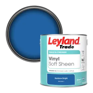 Leyland Trade Vinyl Soft Sheen Walls & Ceilings Emulsion Paint Rainbow Bright (PPG1243-7) - 2.5L