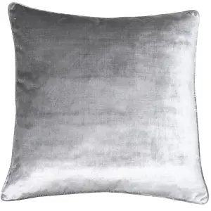 Paoletti Luxe Velvet Piped Polyester Filled Cushion