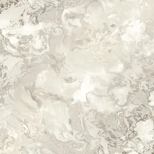 Liquid Marble Wallpaper In Cream