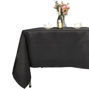 Neel Blue Rectangular Tablecloth 228cm x 335cm - Black