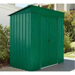 6 x 4 Pent Metal Garden Shed - Heritage Green (6ft x 4ft / 6' x 4' / 1.8m x 1.2m)