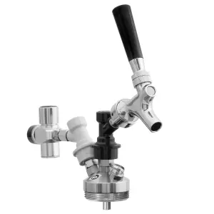 Baridi Deluxe Style Bar Tap with CO2 Regulator, For Baridi Growler Kegs - DH103