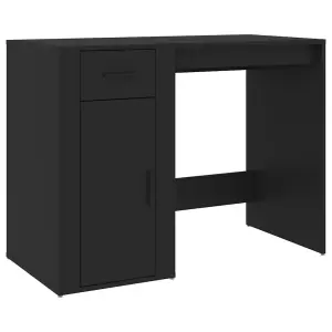 Berkfield Desk Black 100x49x75 cm Engineered Wood