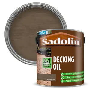 Sadolin 2 in 1 Decking Oil - Dusky Oak - 2.5L