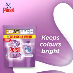 Persil XXL 3 in-1 Washing Capsules Colour Protect Keeps Colour Bright 48W, 4pk