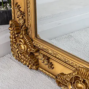 Extra Large Gold Heavily Ornate Mirror 200cm x 100cm