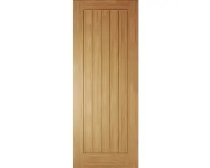 Unglazed Cottage White oak veneer Internal Timber Fire door, (H)1981mm (W)686mm (T)44mm