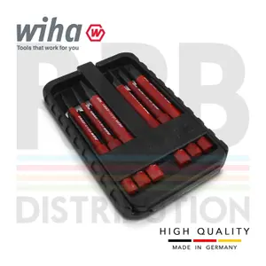 Wiha SlimBits Slotted PlusMinus Screwdriver Mixed Set 6pcs VDE Electrician 43158