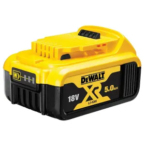 5 x Dewalt DCB184 5.0ah 18v XR Lithium Ion Li-Ion Battery - LED Charge Indicator