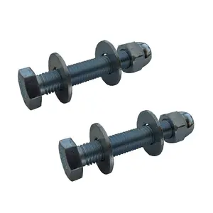 10 x Set Screw Bolts M12 x 30mm, Washers & Dome Nuts,