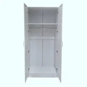 VENICE 2 door white 80cm wide wardrobe