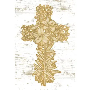 Holiday Cross I by Beth Grove - Wrapped Canvas Painting 30cm H x 20cm W x 3.8cm D x 3.8cm D