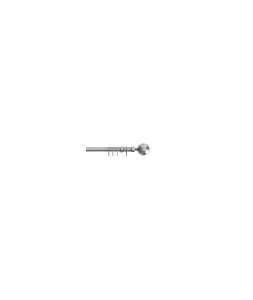 22-25mm  Finesse Ball End Metal Curtain Pole Set - Satin Silver