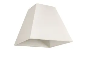 GoodHome Qarnay Cream Fabric dyed Light shade (D)20cm