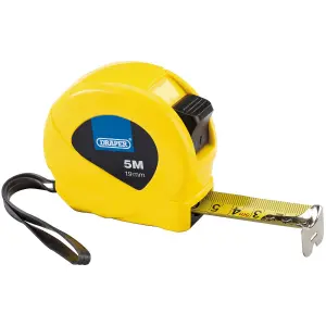 Draper Measuring Tapes, 5m/16ft x 19mm, 3 Colours (Dispenser of 12) 82437