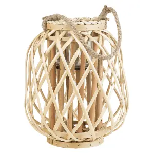 Lantern MAURITIUS Wood Natural