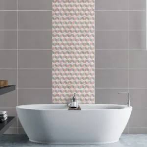 Hexia Blush Mosaic Tile Sheet- HoM