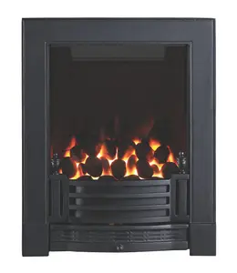 Focal Point Finsbury full depth Black Manual control 3.75kW Gas Fire