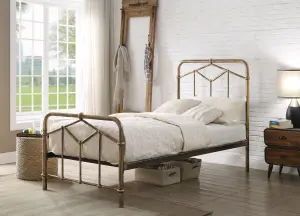 Axton Single 3ft Antique Bronze Metal Bed Frame