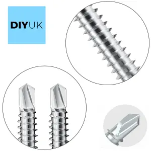 Self Drilling Screws Length: 32mm ( Pack of: 50 ) Countersunk Self Tapping Screws for Metal, Steel, Roofing, Windows