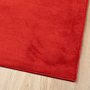 Rug OVIEDO Short Pile Red 60x110 cm