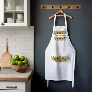 Purely Home Mum's Kitchen Apron - Sunflower Cooking & Baking Gift for Mum