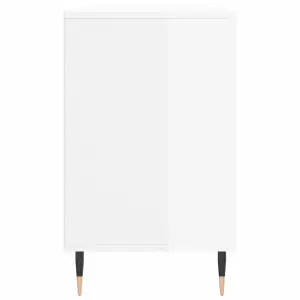 Shoe Cabinet High Gloss White 102x36x60 cm Engineered Wood