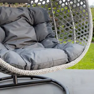 Oakley Swing Egg Pod Chair - Dark Grey