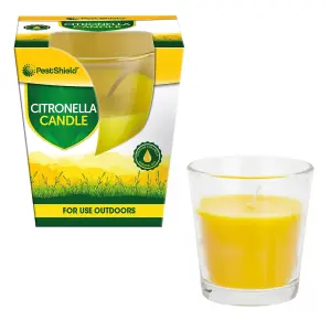 4 x Outdoor Garden Citronella Jar Candle