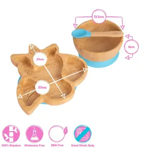 5pc Bamboo Unicorn Baby Weaning Set - Orange