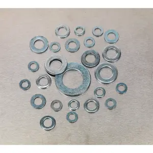 Sealey Flat Washer Assortment Box 495 Pieces M6-M24 Form C Metric AB056WC