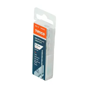 Timco - Ground Jobber Drills - HSS M2 (Size 3.2mm - 10 Pieces)