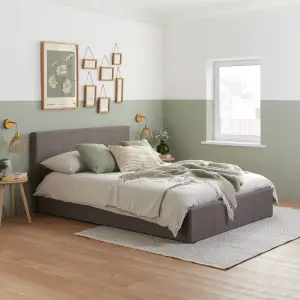 Birlea Berlin Small Double Ottoman Bed Grey