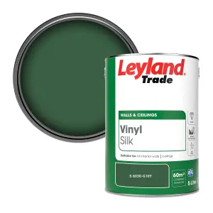 Leyland Trade Vinyl Silk Walls & Ceilings Emulsion Paint (S 6030-G10Y) - 5L