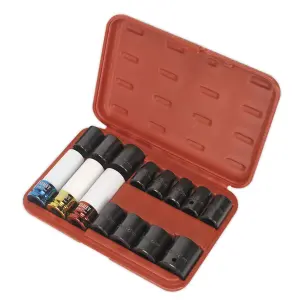 Premier Impact Socket & Wheel Nut Removal Set 1/2"Sq Drive 15pc