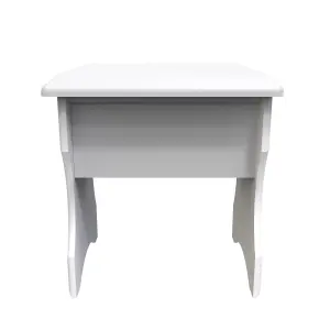 Windsor Stool in White Gloss (Ready Assembled)