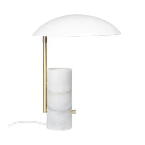 Nordlux DFTP Mademoiselles Indoor Living Dining Bedroom Table Lamp In White (Diam) 32cm