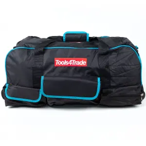 Tools4trade 26" Padded Tool Bag Heavy Duty with Wheels Black